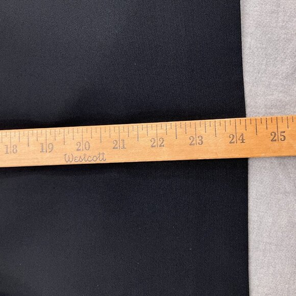 Le Suit Skirt Set Women 8 36/27Wx24L Black‎ Crepe Double Breasted Career Classic - Picture 13 of 15